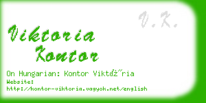 viktoria kontor business card